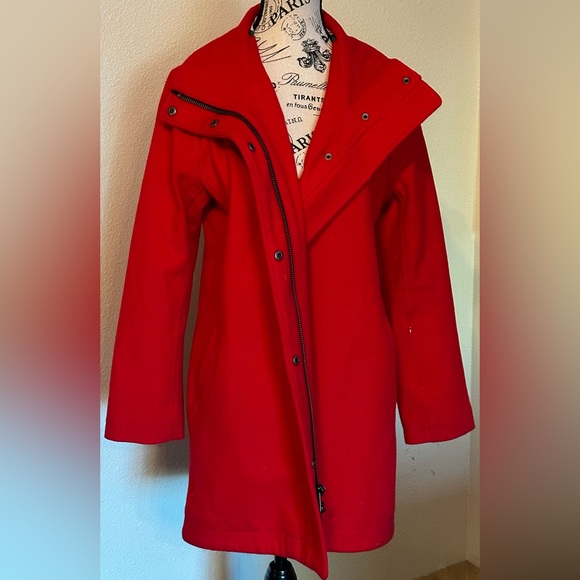 Pendleton Red Pea Coat S - Picture 1 of 2
